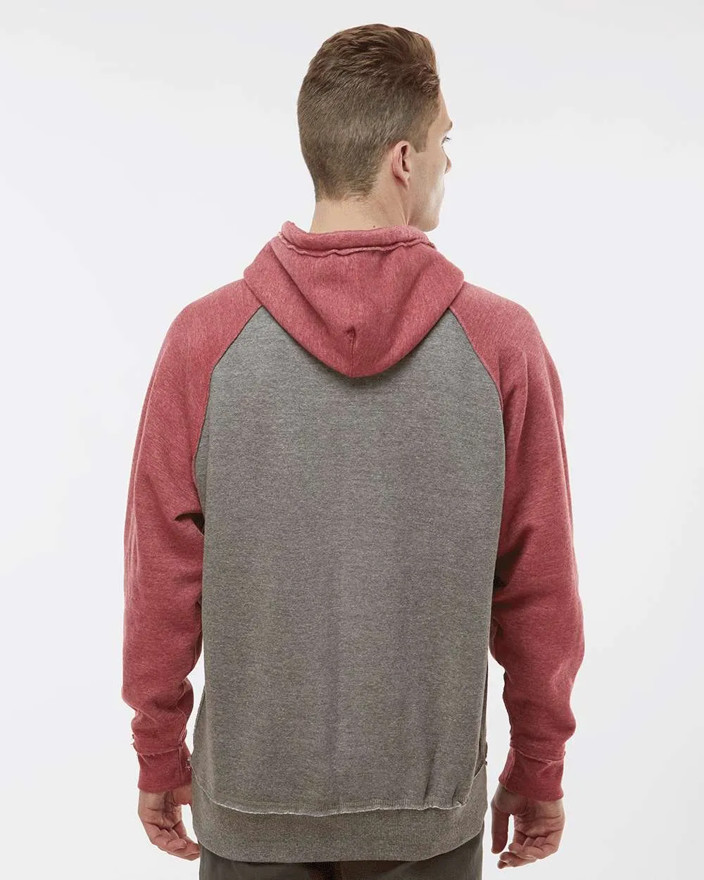 J America Vintage Heather Hooded Sweatshirt 