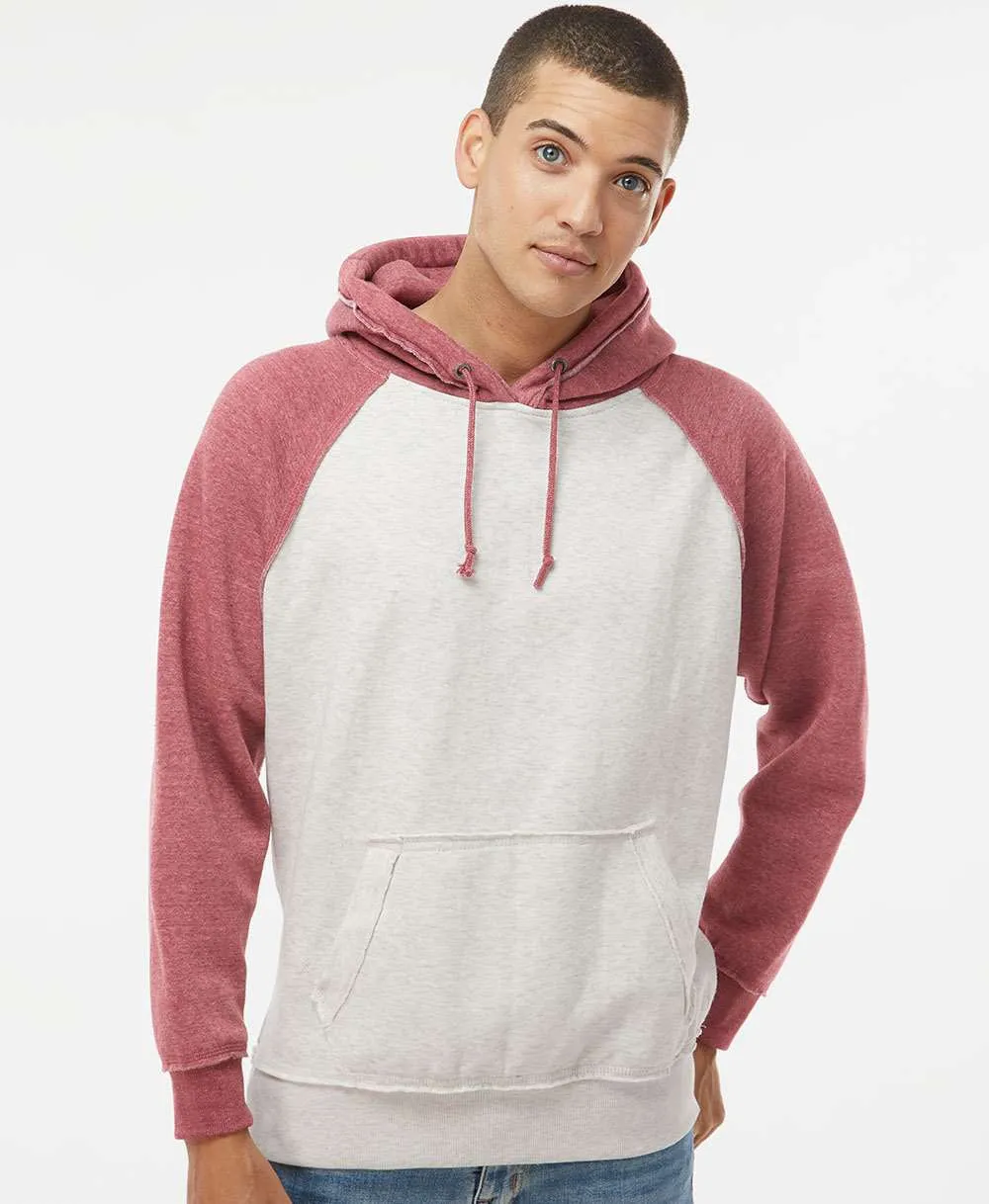 J America Vintage Heather Hooded Sweatshirt 