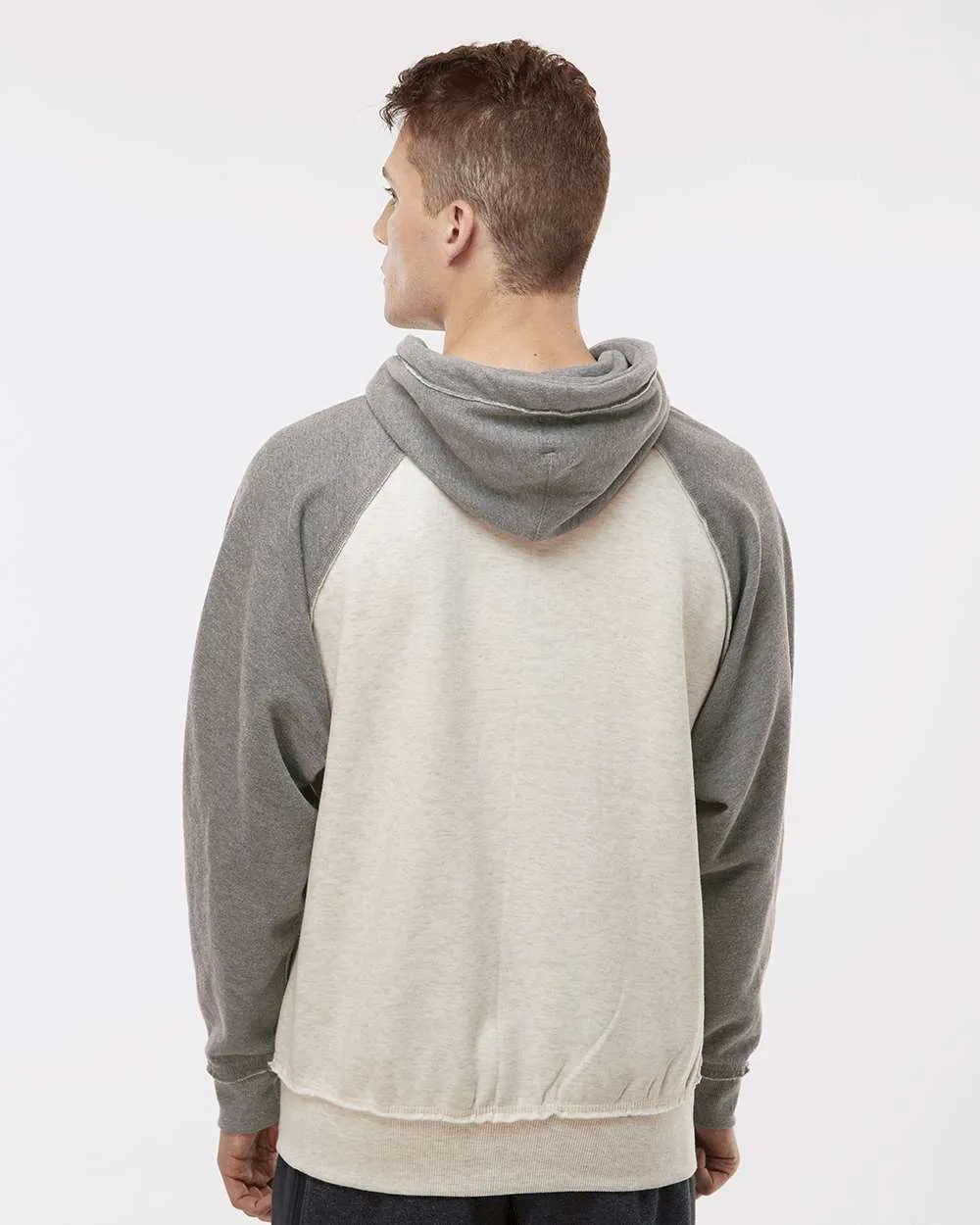 J America Vintage Heather Hooded Sweatshirt 