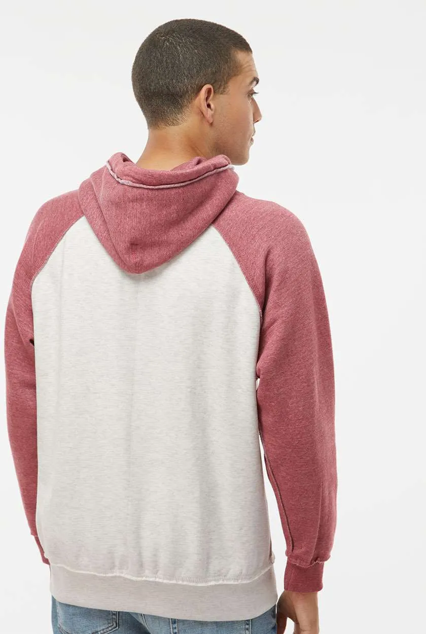 J America Vintage Heather Hooded Sweatshirt 