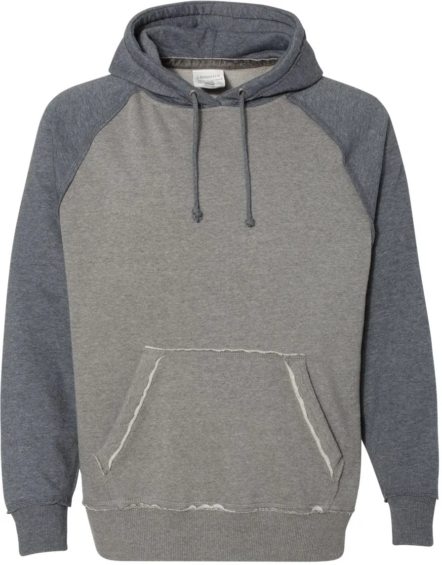 J America Vintage Heather Hooded Sweatshirt 