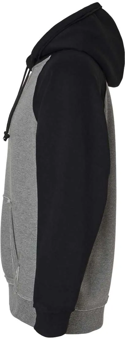 J America Vintage Heather Hooded Sweatshirt 