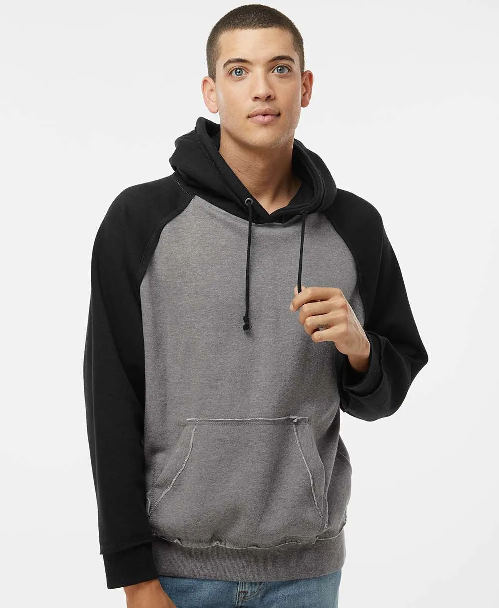 J America Vintage Heather Hooded Sweatshirt 