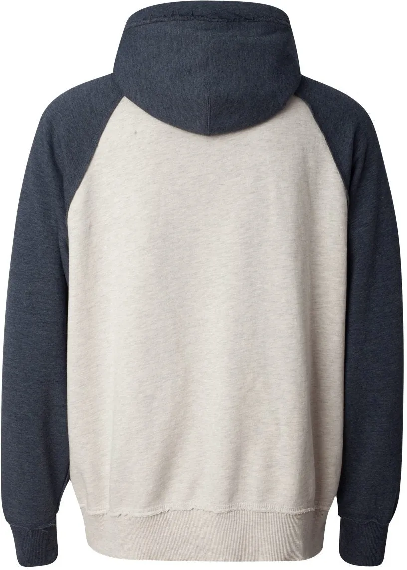J America Vintage Heather Hooded Sweatshirt 
