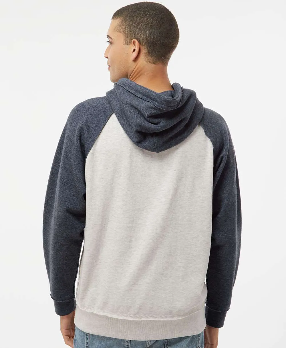 J America Vintage Heather Hooded Sweatshirt 