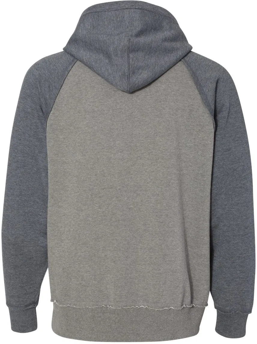 J America Vintage Heather Hooded Sweatshirt 