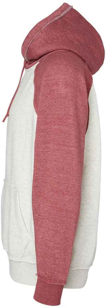 J America Vintage Heather Hooded Sweatshirt 