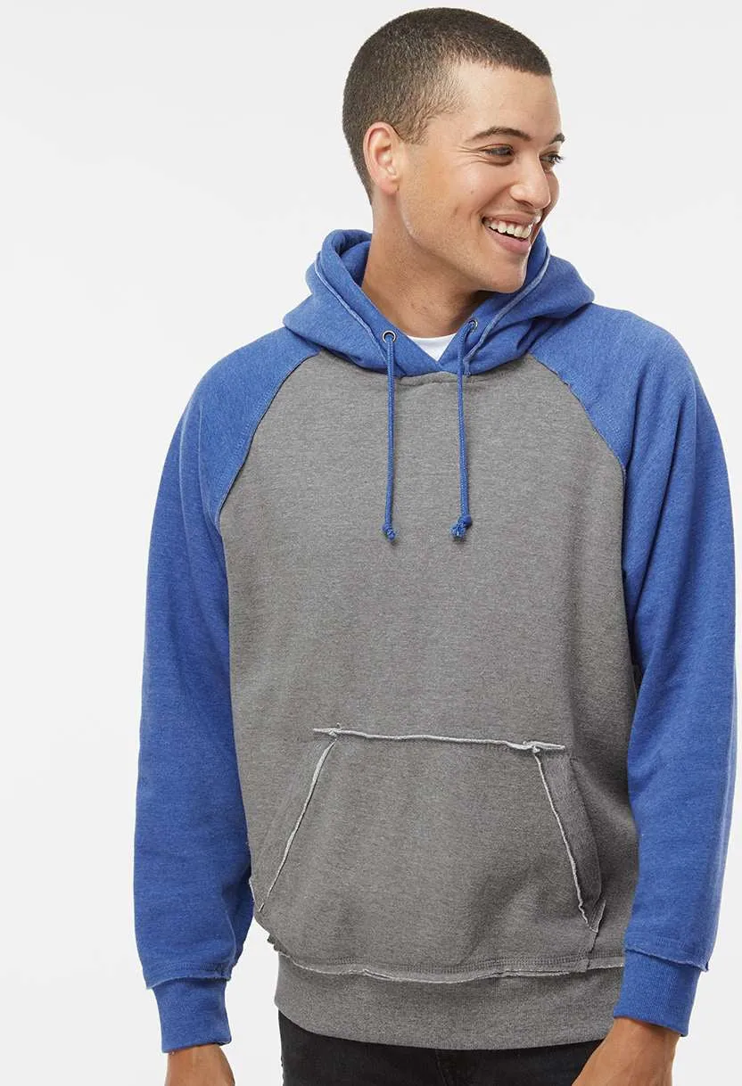 J America Vintage Heather Hooded Sweatshirt 