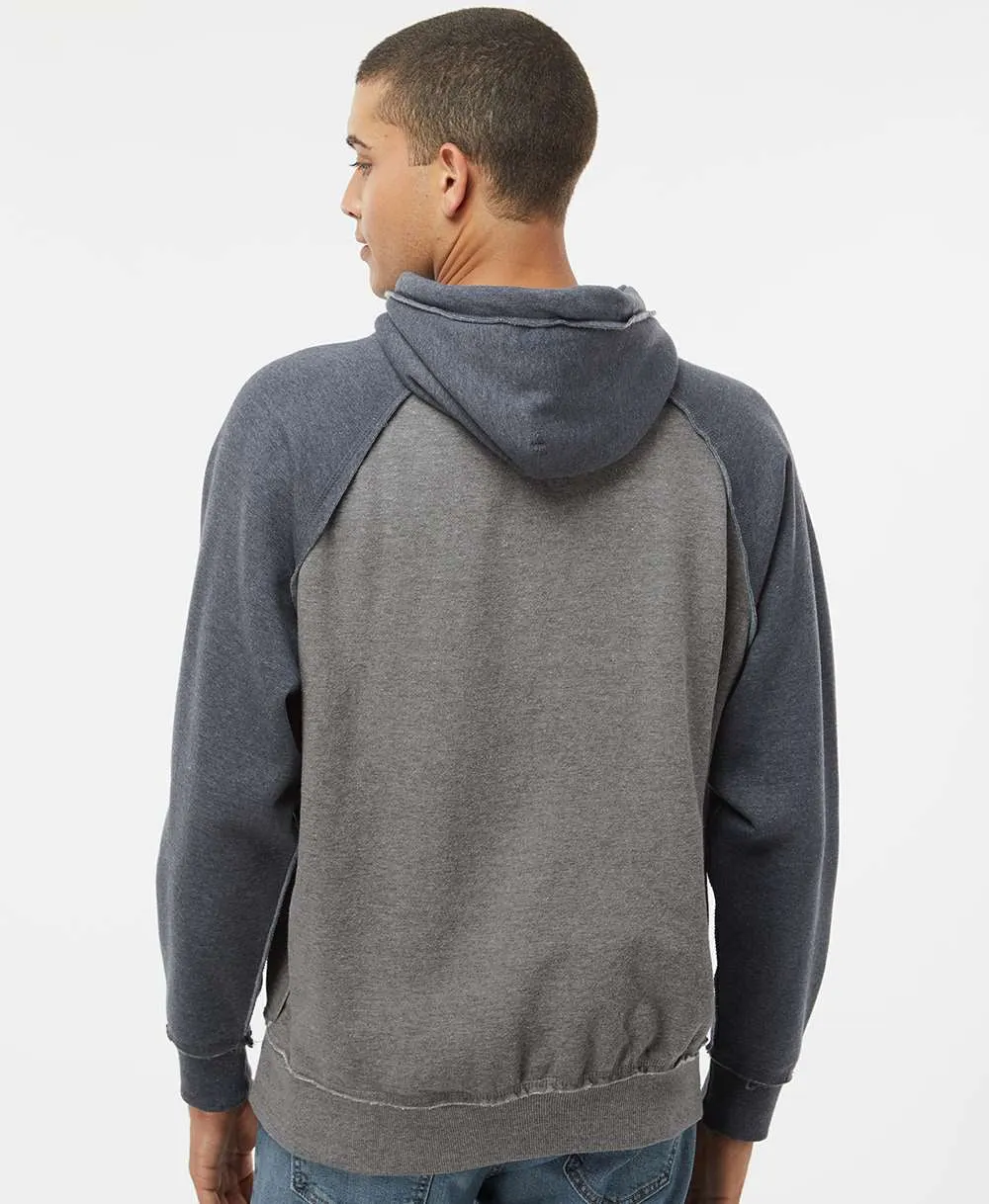 J America Vintage Heather Hooded Sweatshirt 