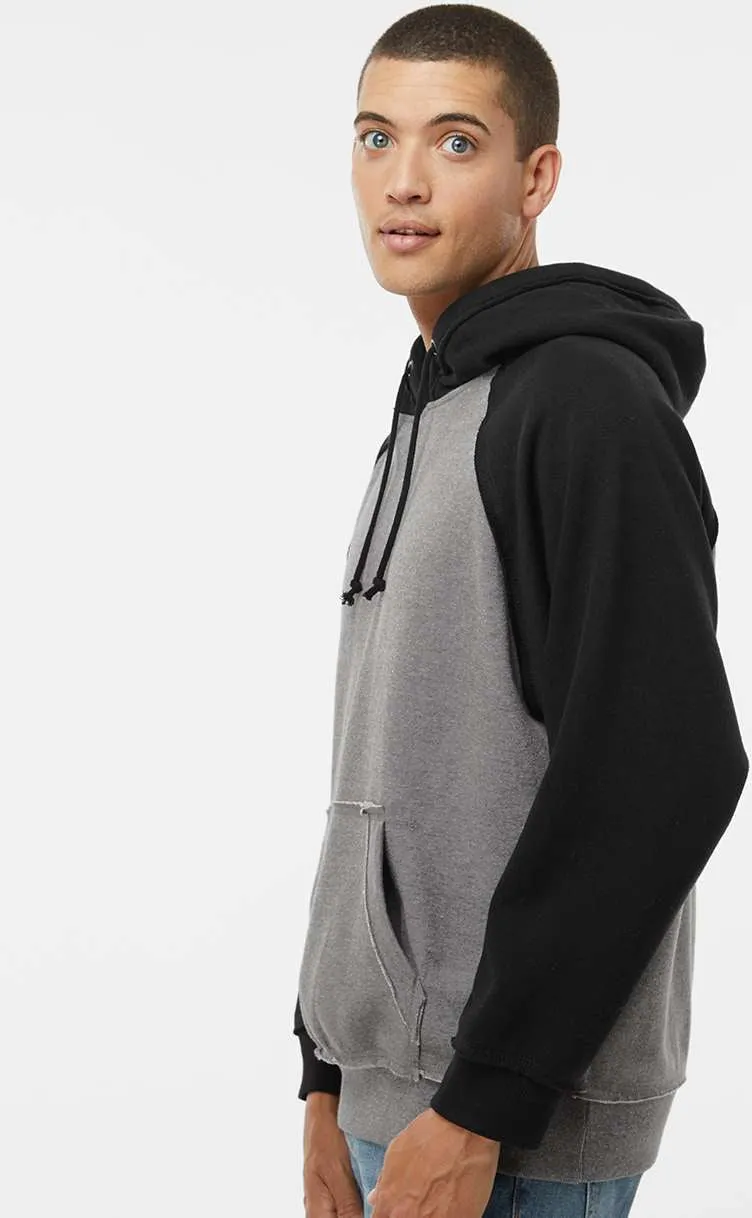 J America Vintage Heather Hooded Sweatshirt 