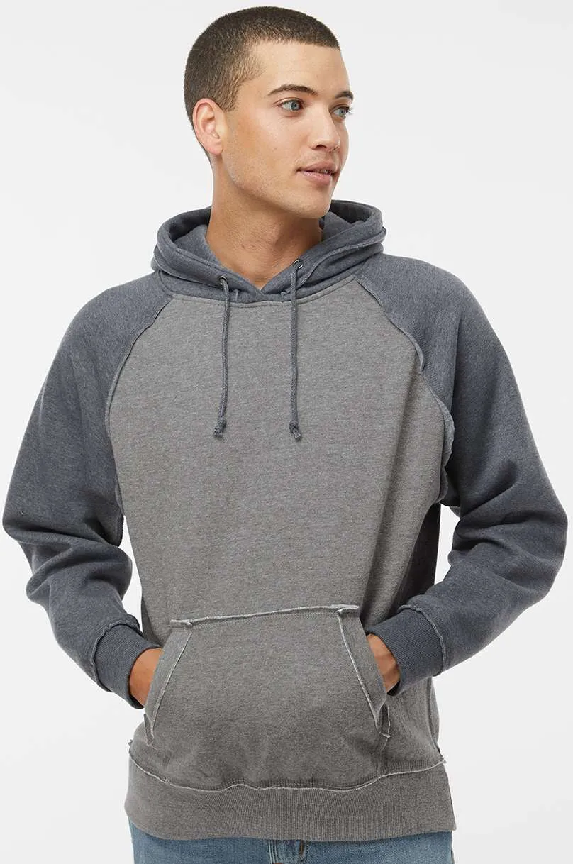 J America Vintage Heather Hooded Sweatshirt 