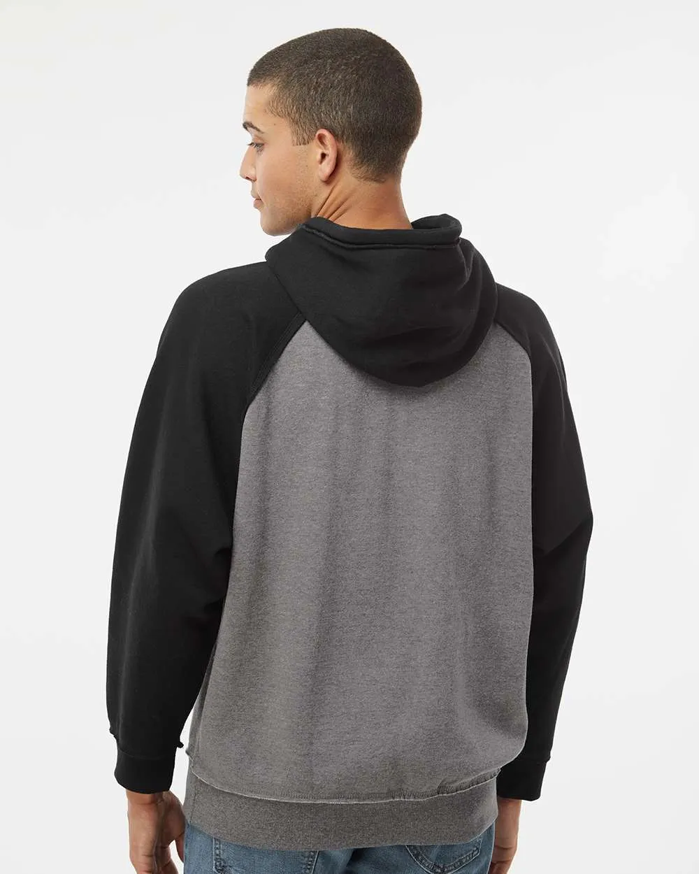J America Vintage Heather Hooded Sweatshirt 