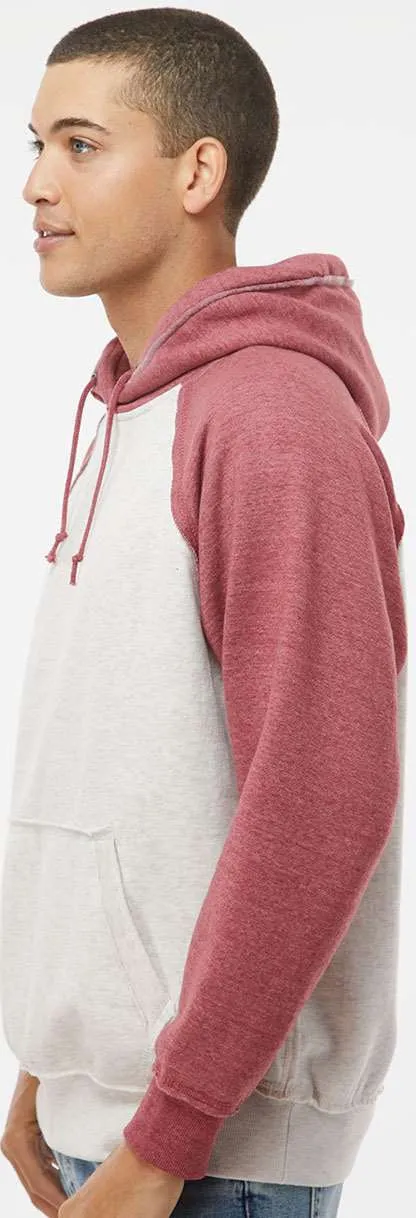 J America Vintage Heather Hooded Sweatshirt 
