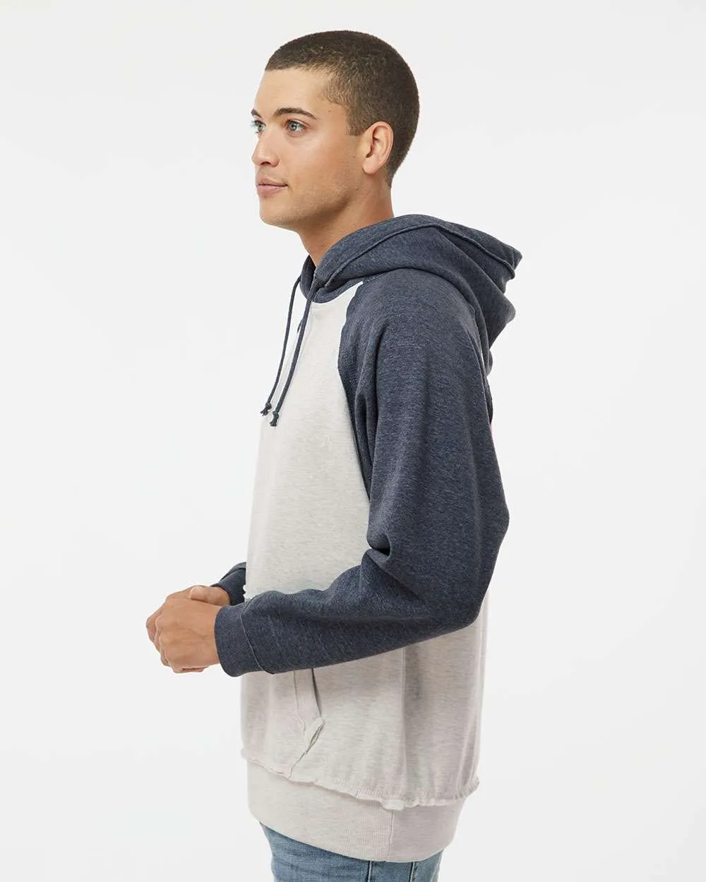 J America Vintage Heather Hooded Sweatshirt 