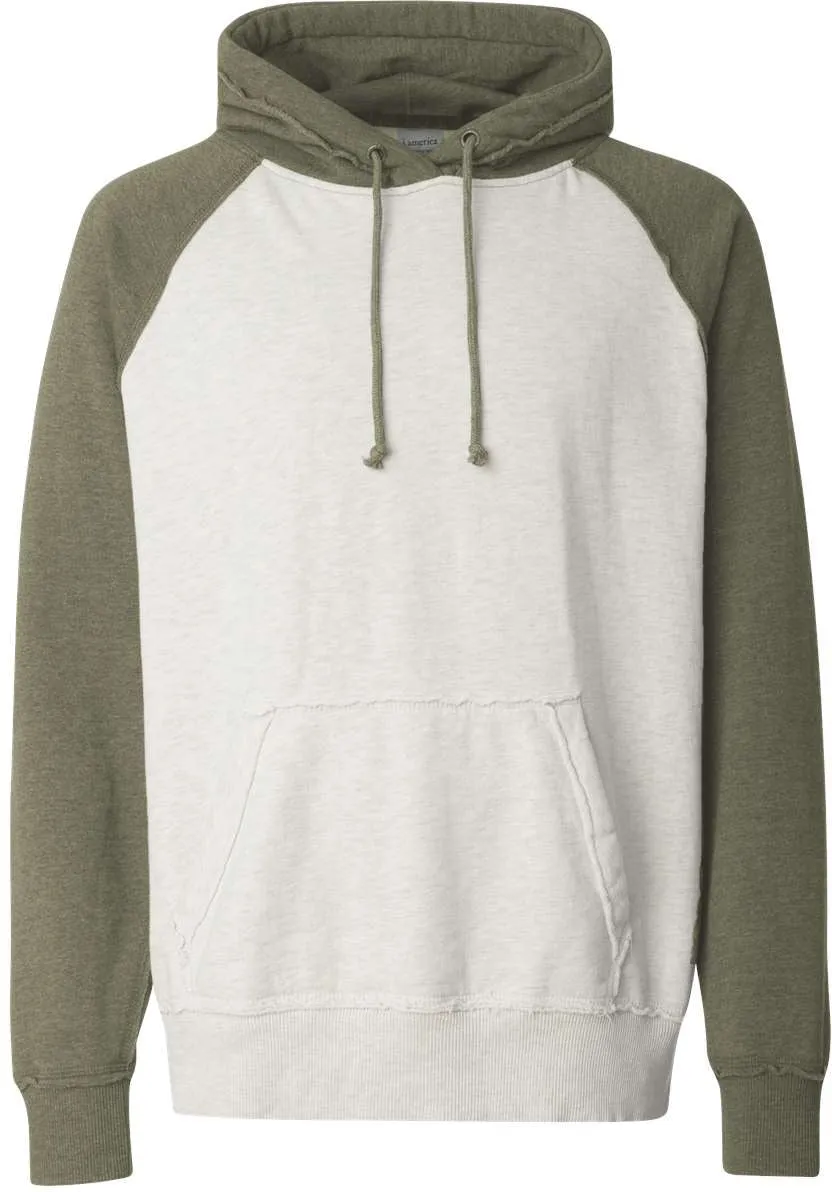 J America Vintage Heather Hooded Sweatshirt 