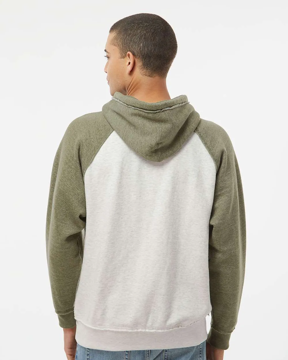 J America Vintage Heather Hooded Sweatshirt 
