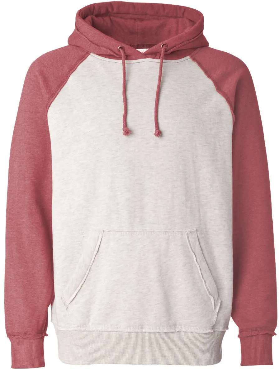 J America Vintage Heather Hooded Sweatshirt 