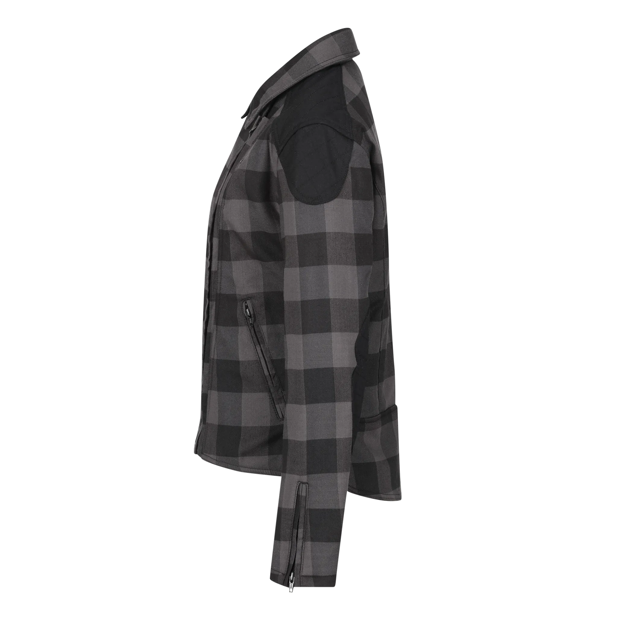 JESSIE FLANNEL GREY - Women's Motorcycle Jacket