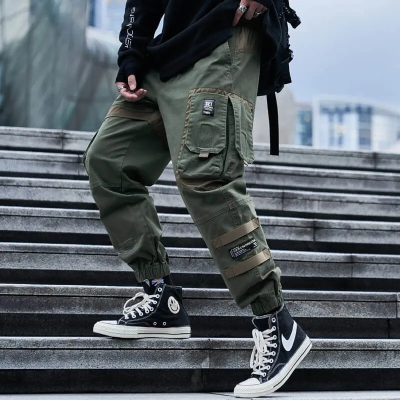 JH Green Cargo Pants tactical Japanese black Techwear