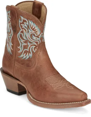 Justin Women's Isabella Western Bootie in Barnwood