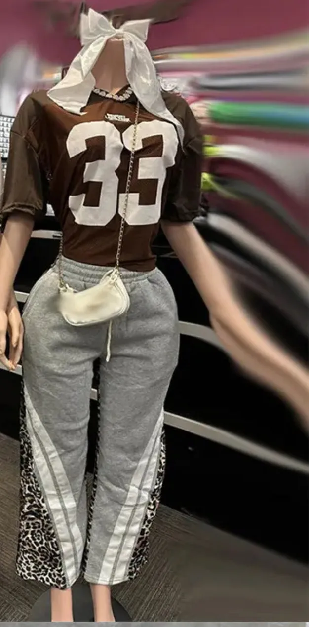 Leopard Joggers