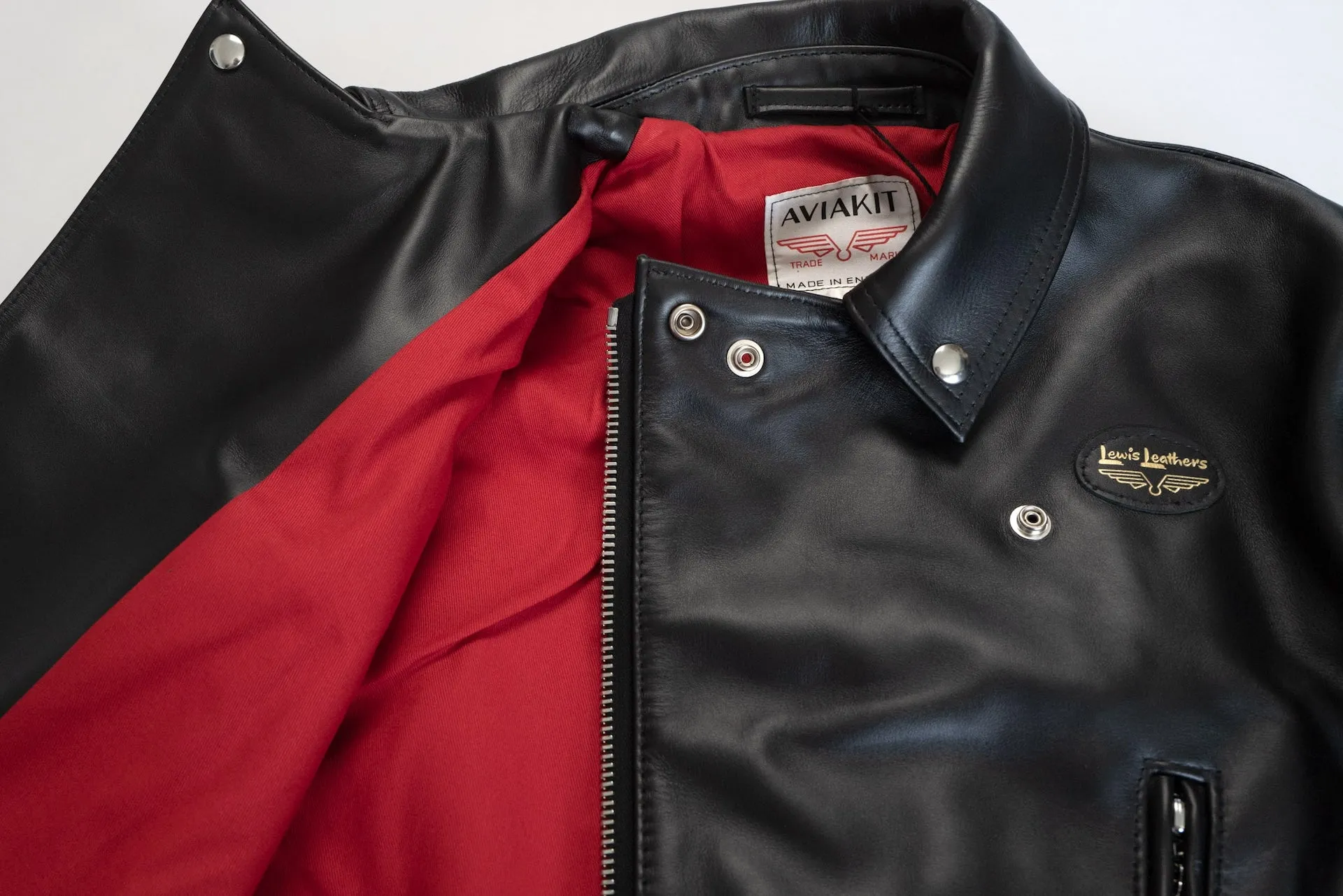 Lewis Leathers Black Horsehide 'Lightning' 391T Jacket (Tight Fit)