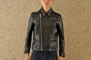 Lewis Leathers Black Horsehide 'Lightning' 391T Jacket (Tight Fit)