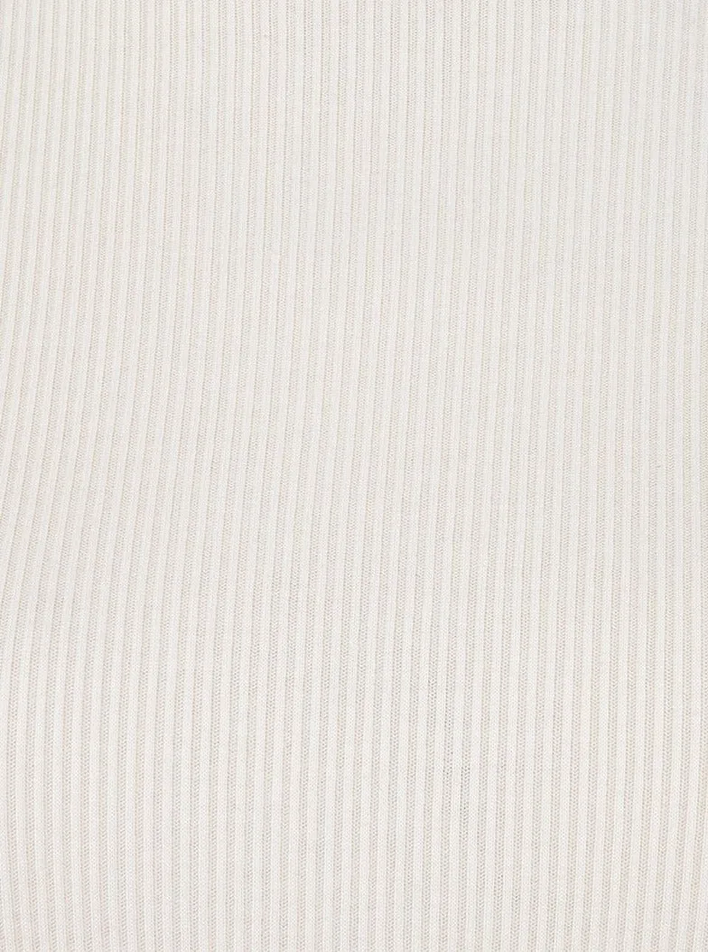 Long Sleeve Ribbed Top [Light Sand-F2330520]
