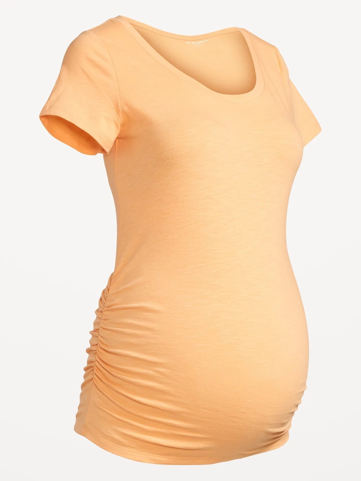 Maternity EveryWear Slub-Knit Scoop-Neck T-Shirt