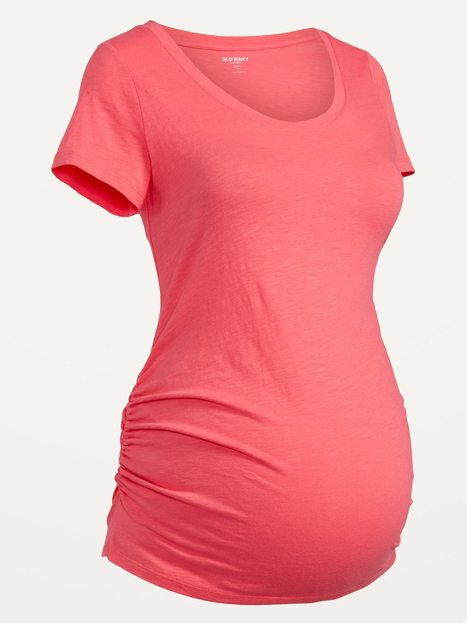 Maternity EveryWear Slub-Knit Scoop-Neck T-Shirt