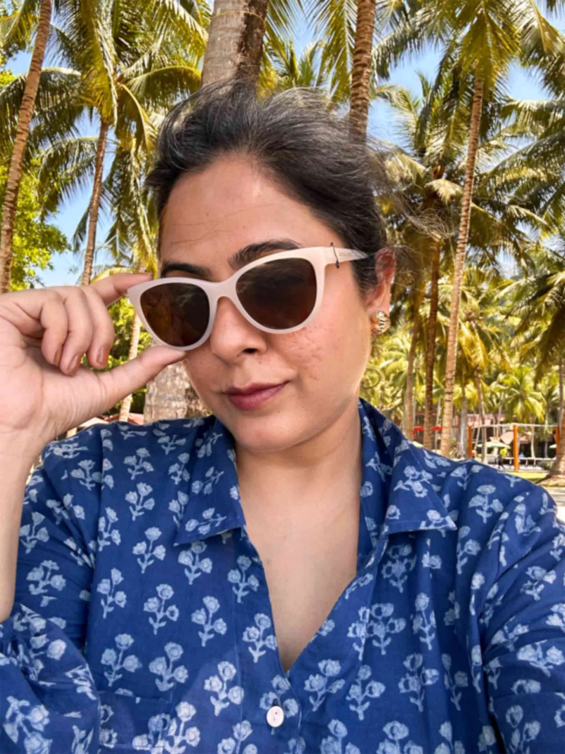 Melora - Dabu hand block printed shirt
