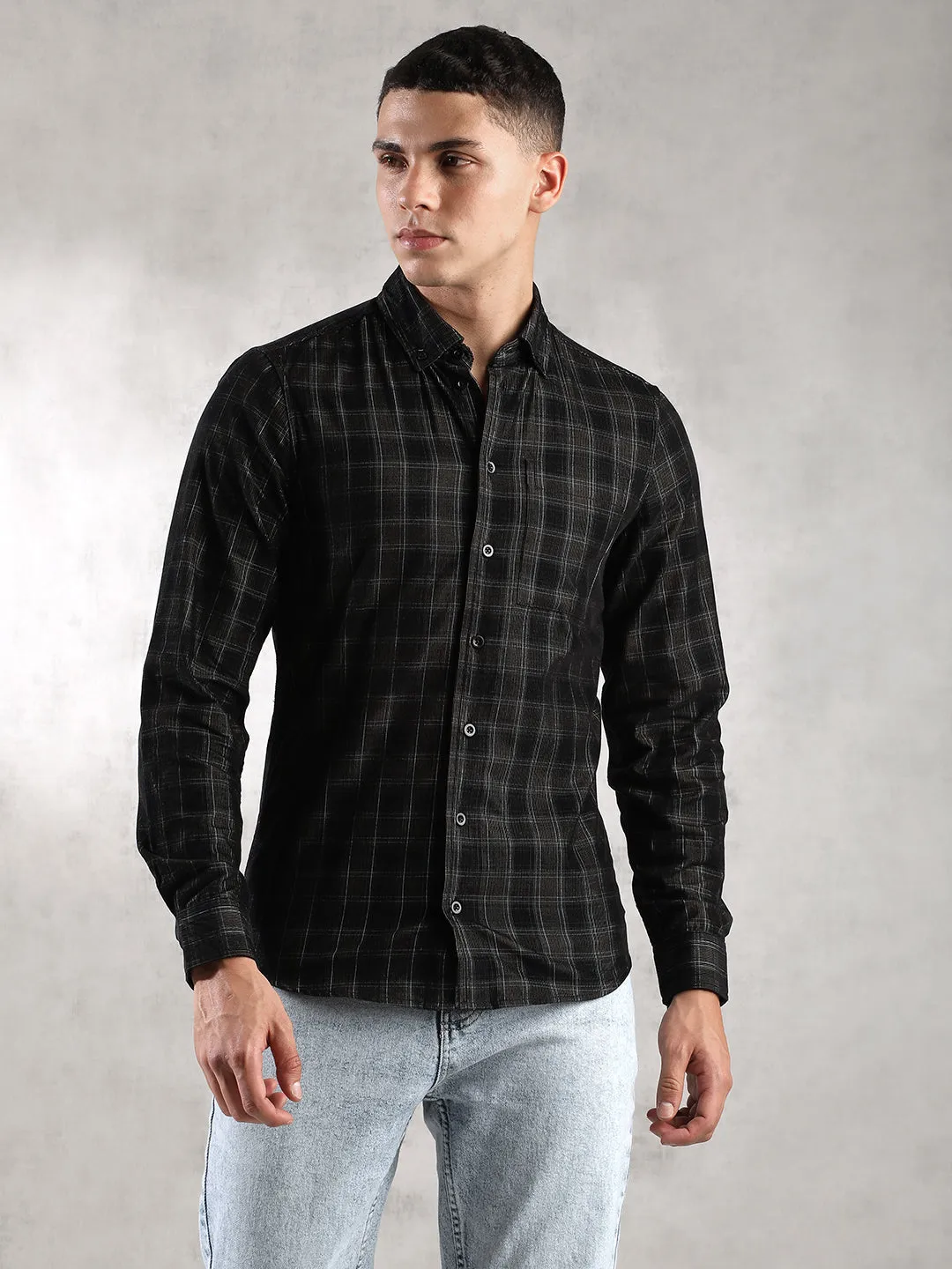 Men Green Comfort Fit Shirt