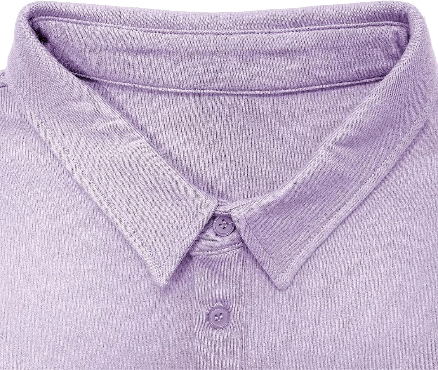 Men's Casual Long Sleeve Polo Shirts Classic Button Down Golf Shirt Loose Fit Pullover Sweatshirts