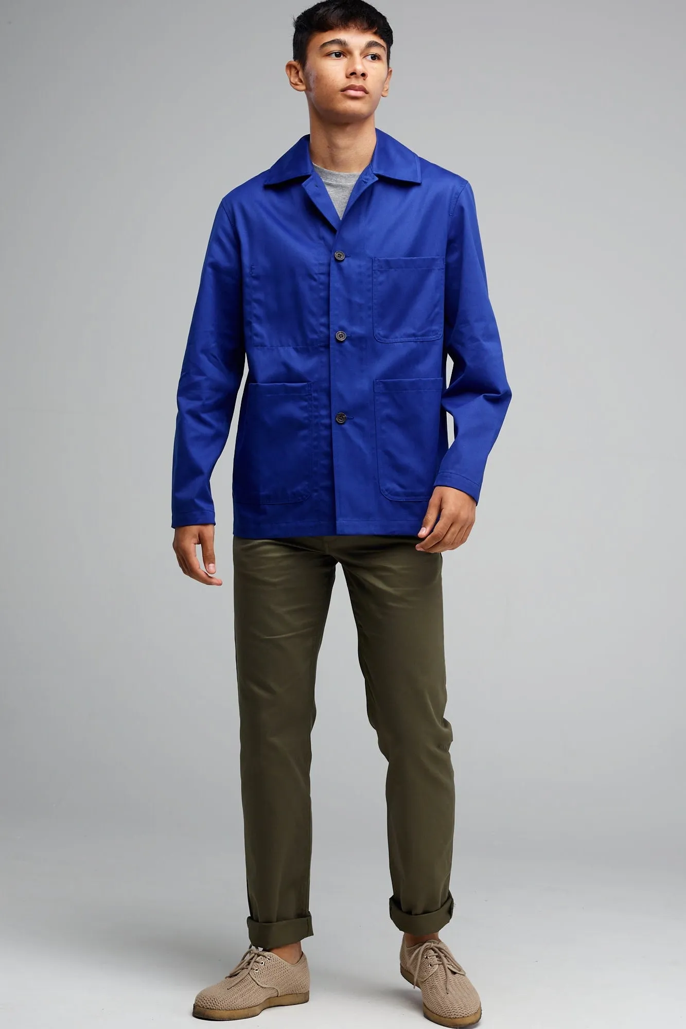 Men's Chore Jacket - Royal Blue