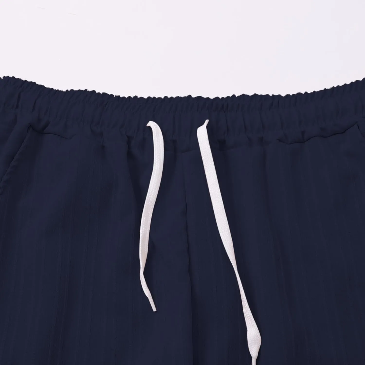 Mens Pants Casual Loose Fit Trendy Straight-Leg Elastic-Waisted Work Pant Outdoor Relax Fit Breathable Basic Outfits