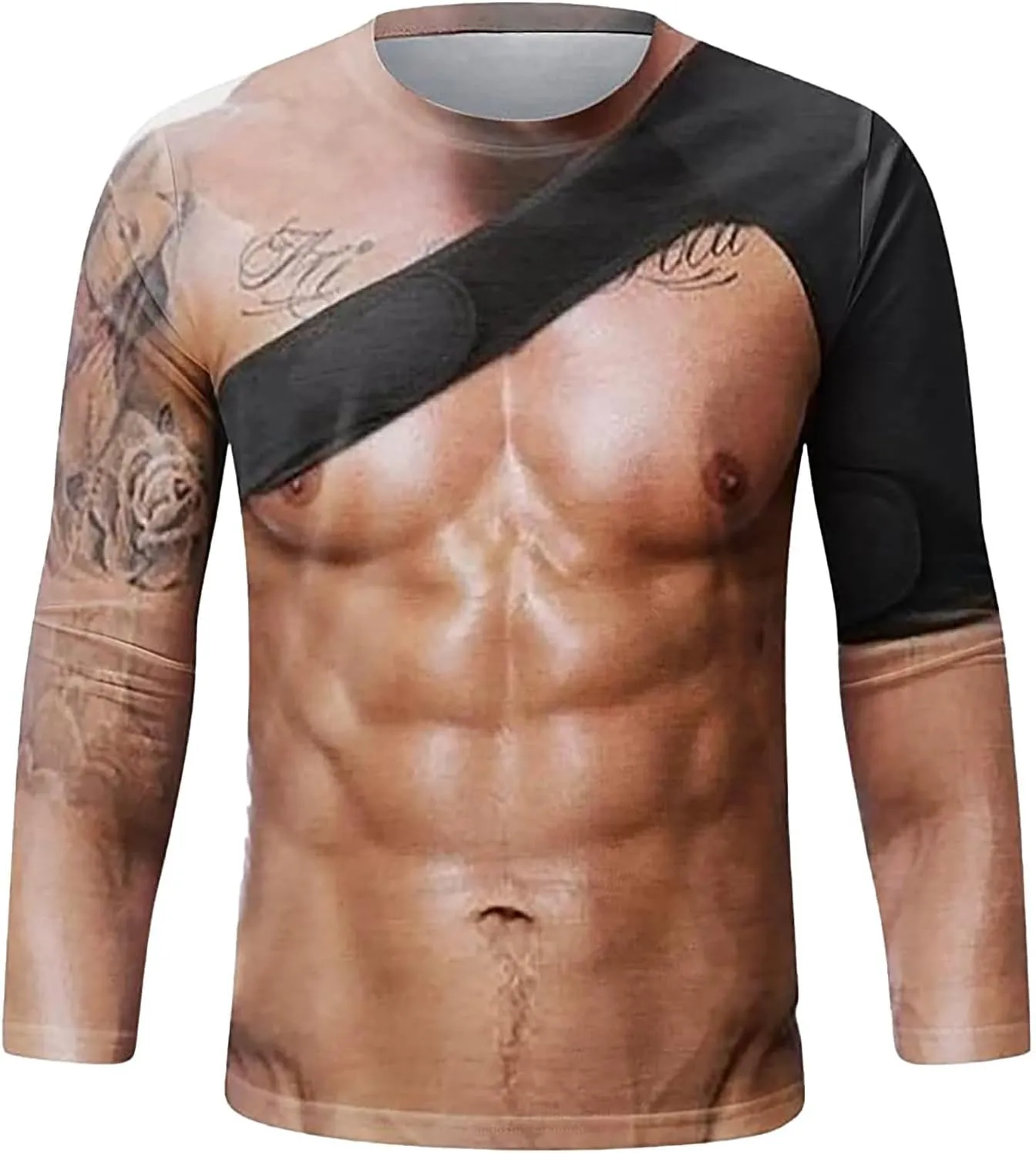Mens Stylish Quick-Dry T Shirt Funny Muscle Moisture Wicking Workout Top Cool Graphic Short Sleeve Outdoor Tunics