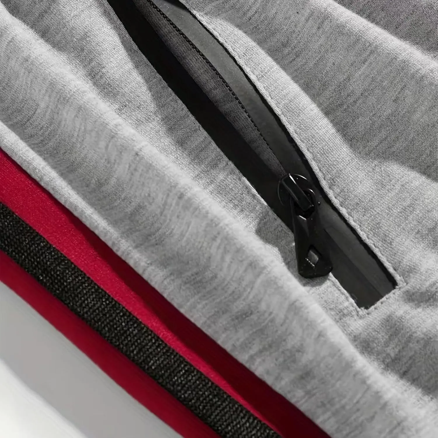 Mens Sweatpants Joggers Slim Fit Side Striped Open Bottom Gym Workout Hiking Pants Drawstring Tapered Casual Trousers