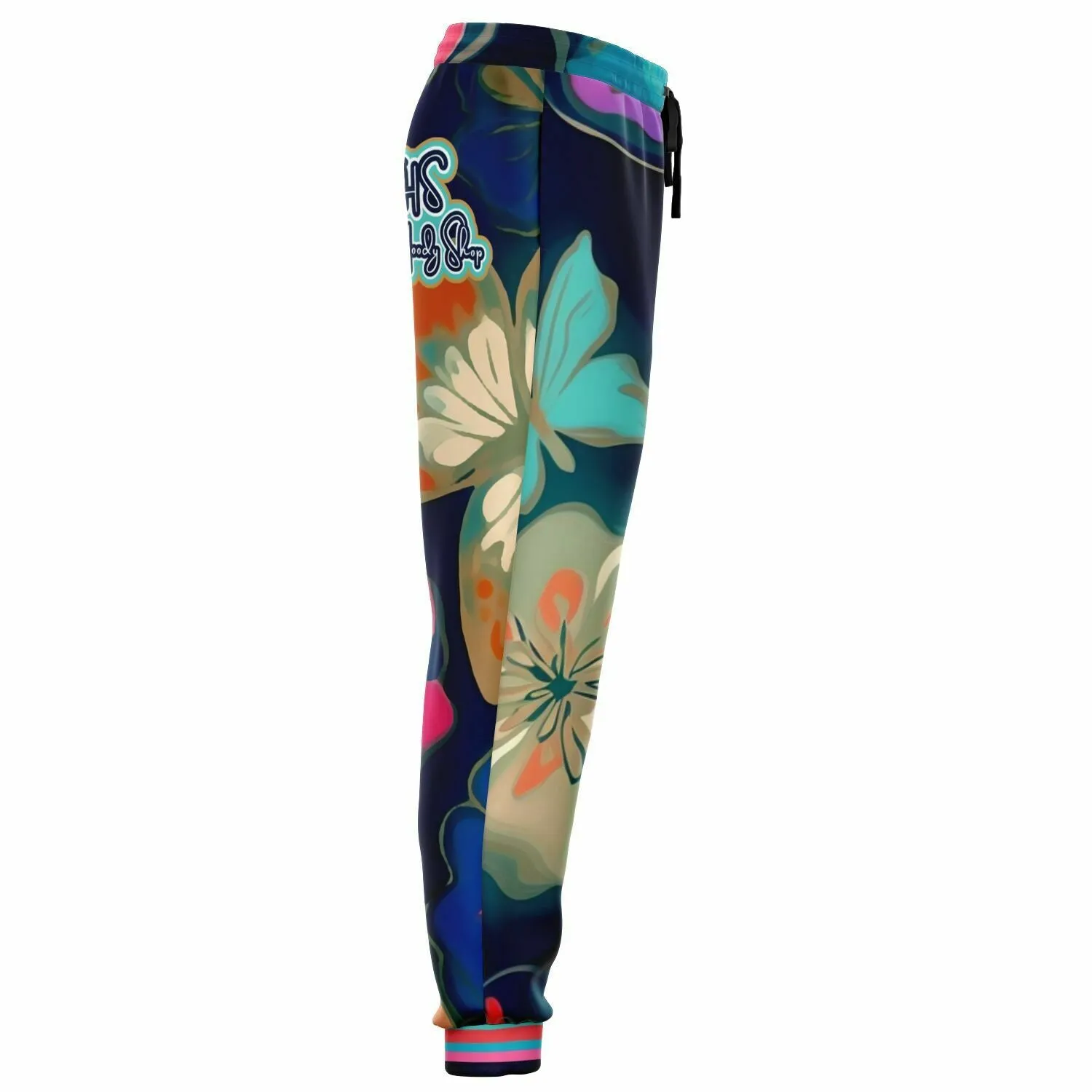 Midnight Butterfly Melody Eco-Poly Unisex Joggers