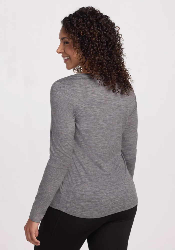 Millie Long Sleeve - Graphite Heather