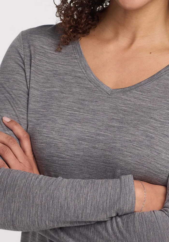 Millie Long Sleeve - Graphite Heather