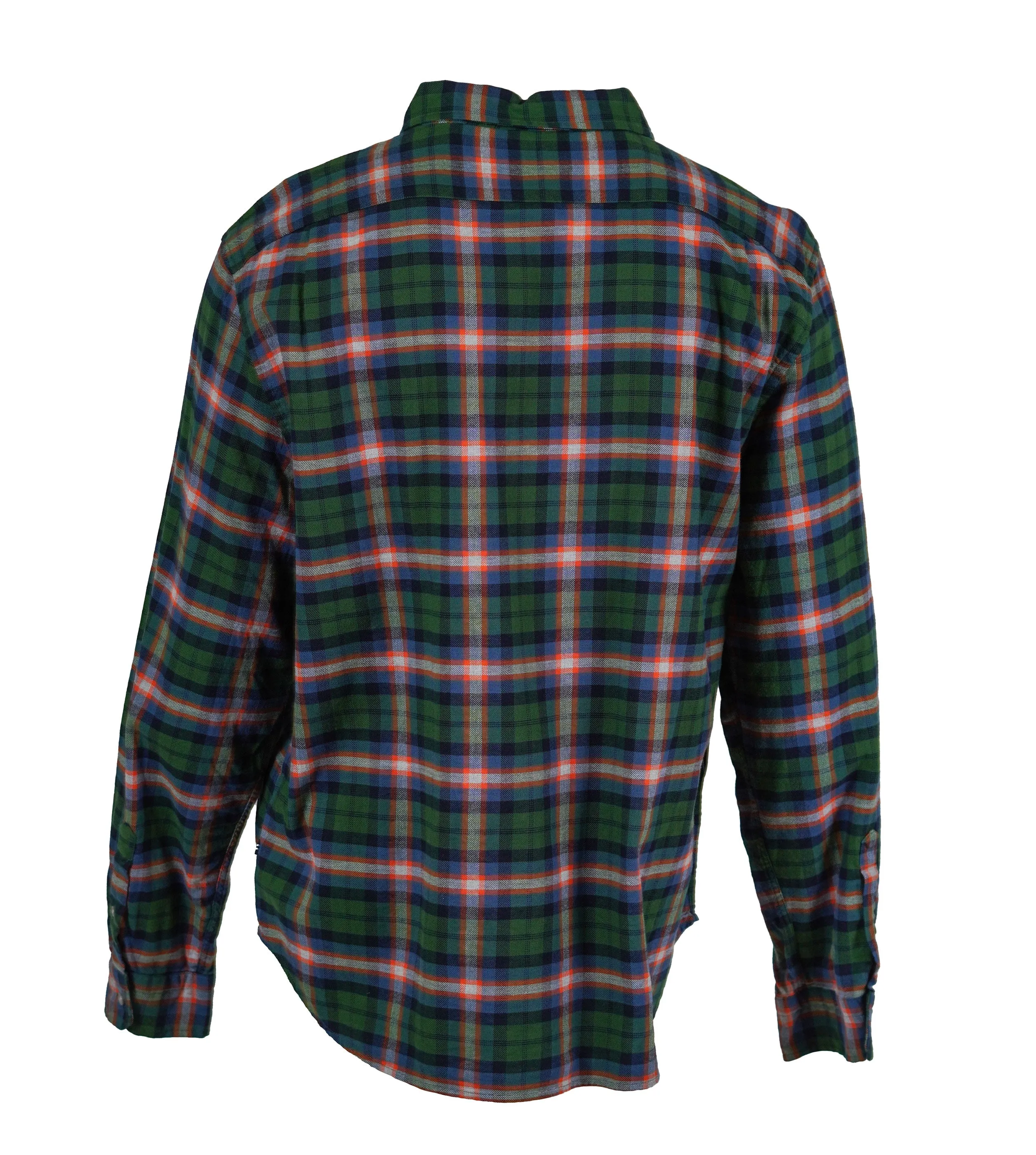 Nautica Men's Classic Fit Plaid Long Sleeve Flannel Shirt Green Multi Size XXL