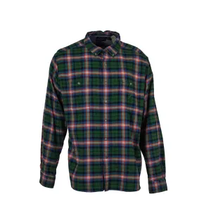 Nautica Men's Classic Fit Plaid Long Sleeve Flannel Shirt Green Multi Size XXL