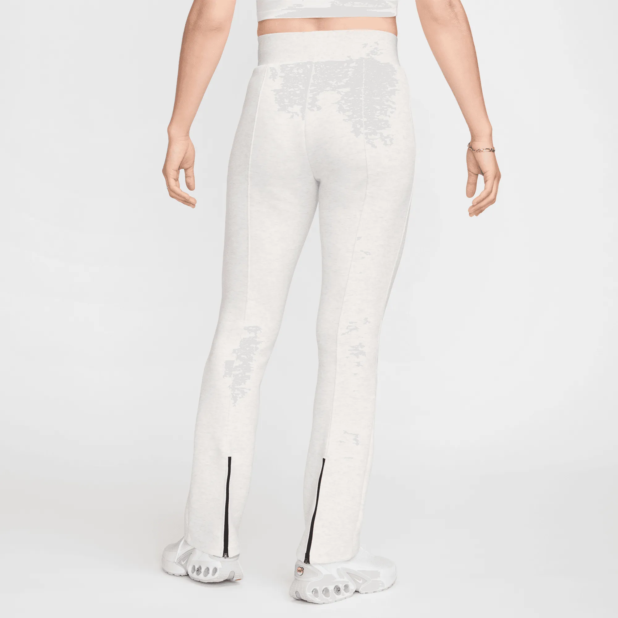 Nike Women's Sportswear Tech Fleece Light Grey High Waisted Slim Pants