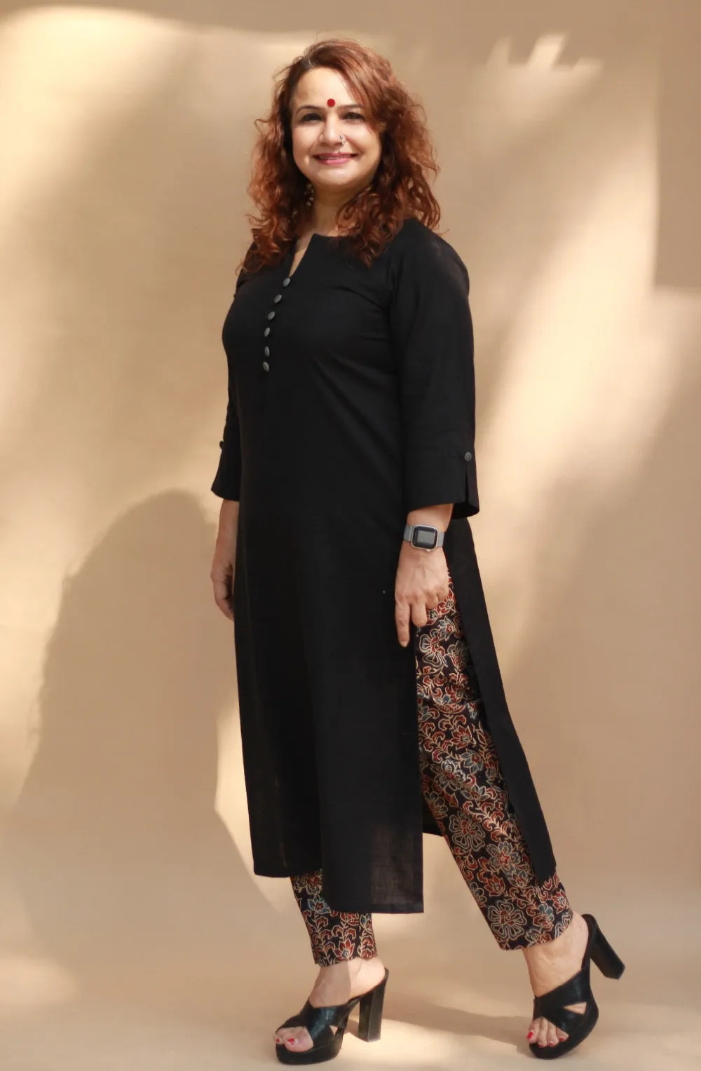 Nitya | Long Kurta | Noir