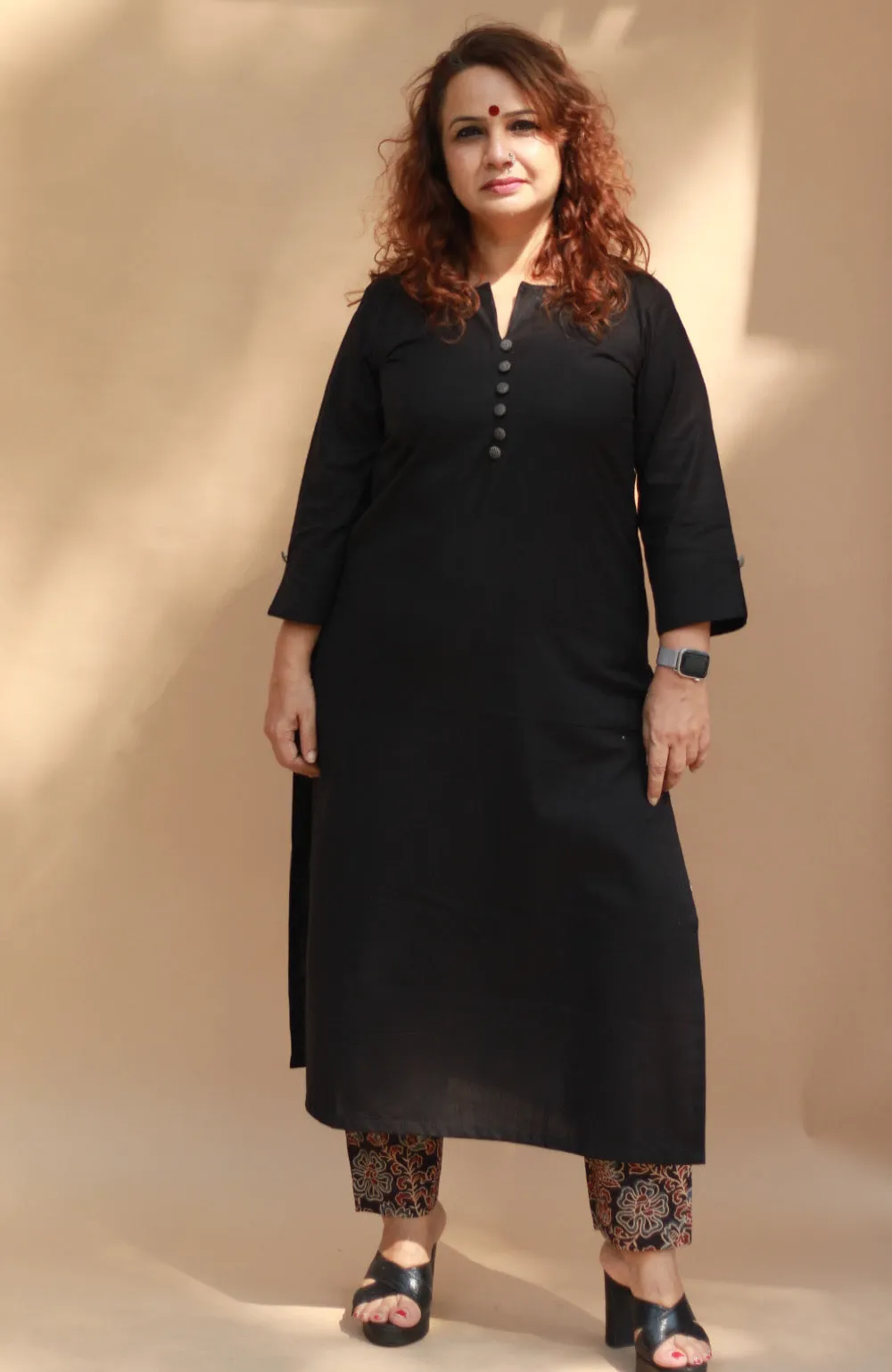 Nitya | Long Kurta | Noir