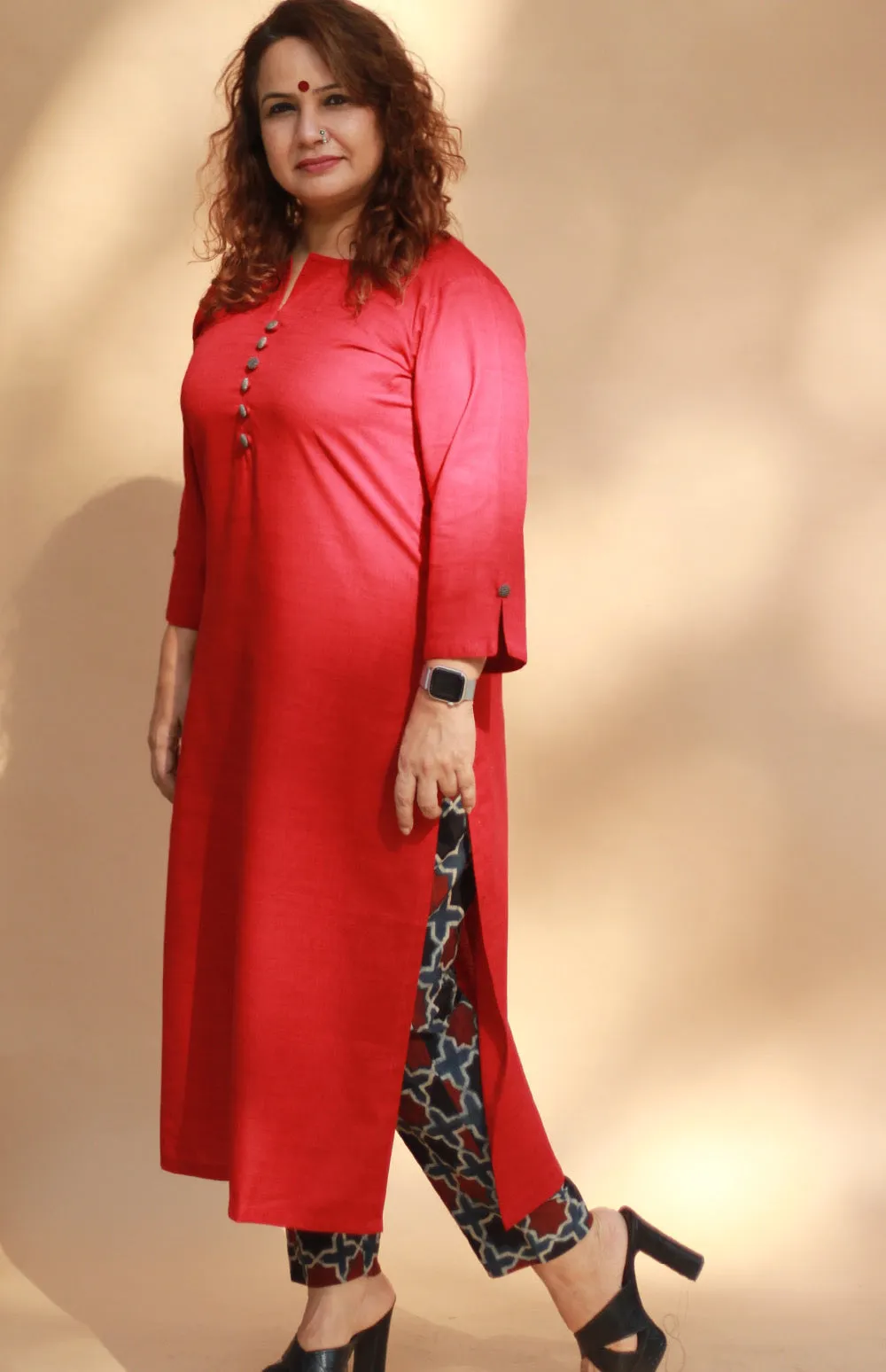 Nitya | Long Kurta | Rouge