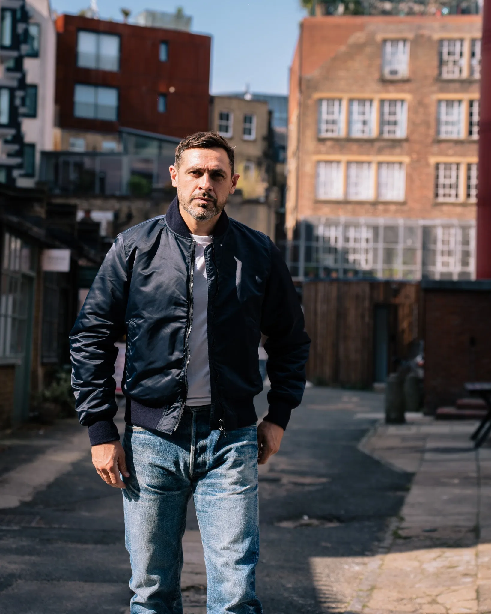 Nylon Type L-2B Flight Jacket - Navy Blue