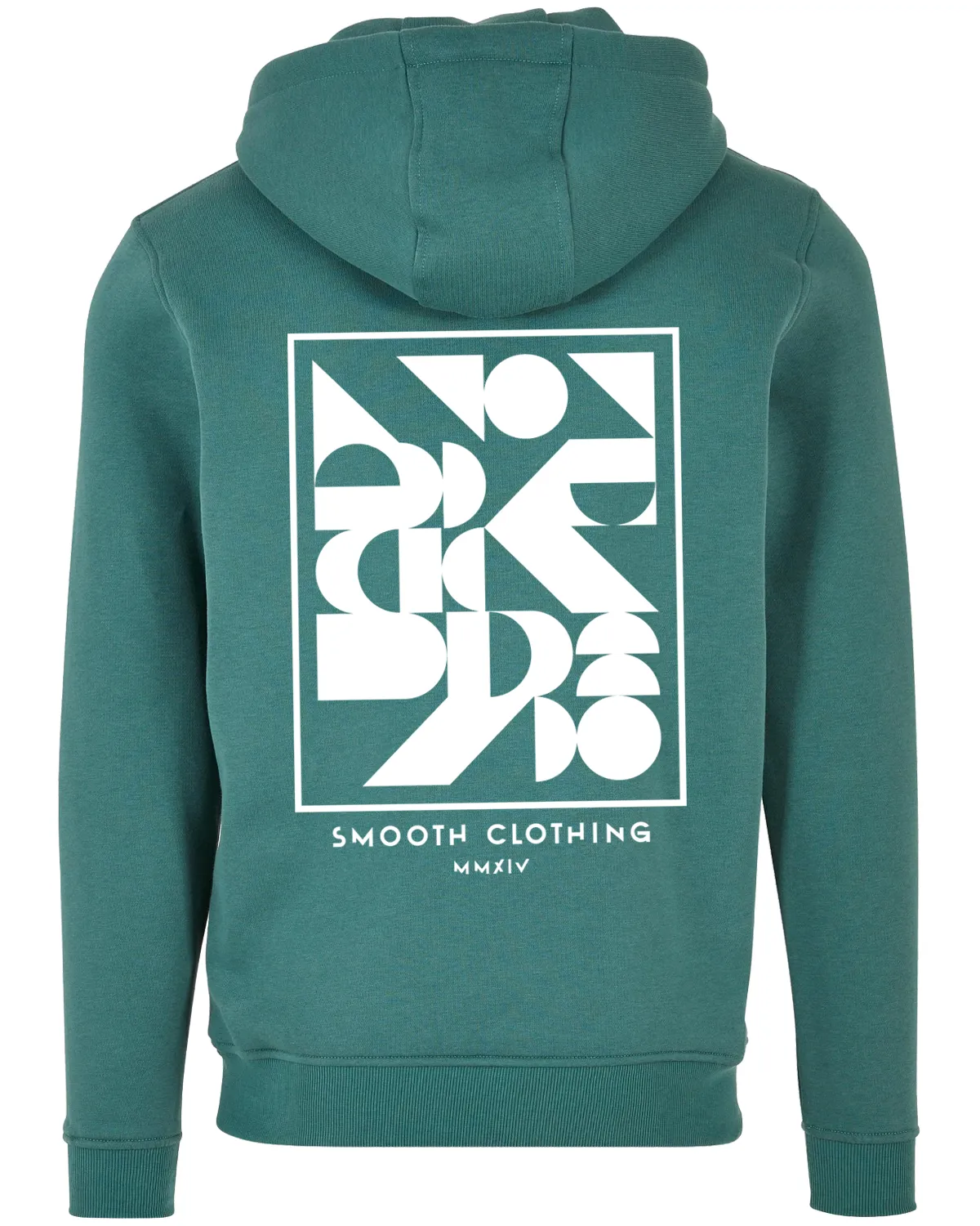 Pale Green Hoodie / Art White Front Back Women