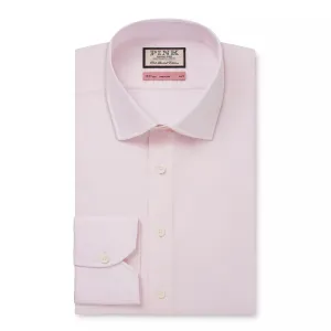 Pale Pink Slim Fit Dry 'Pop' Solid Dress Shirt