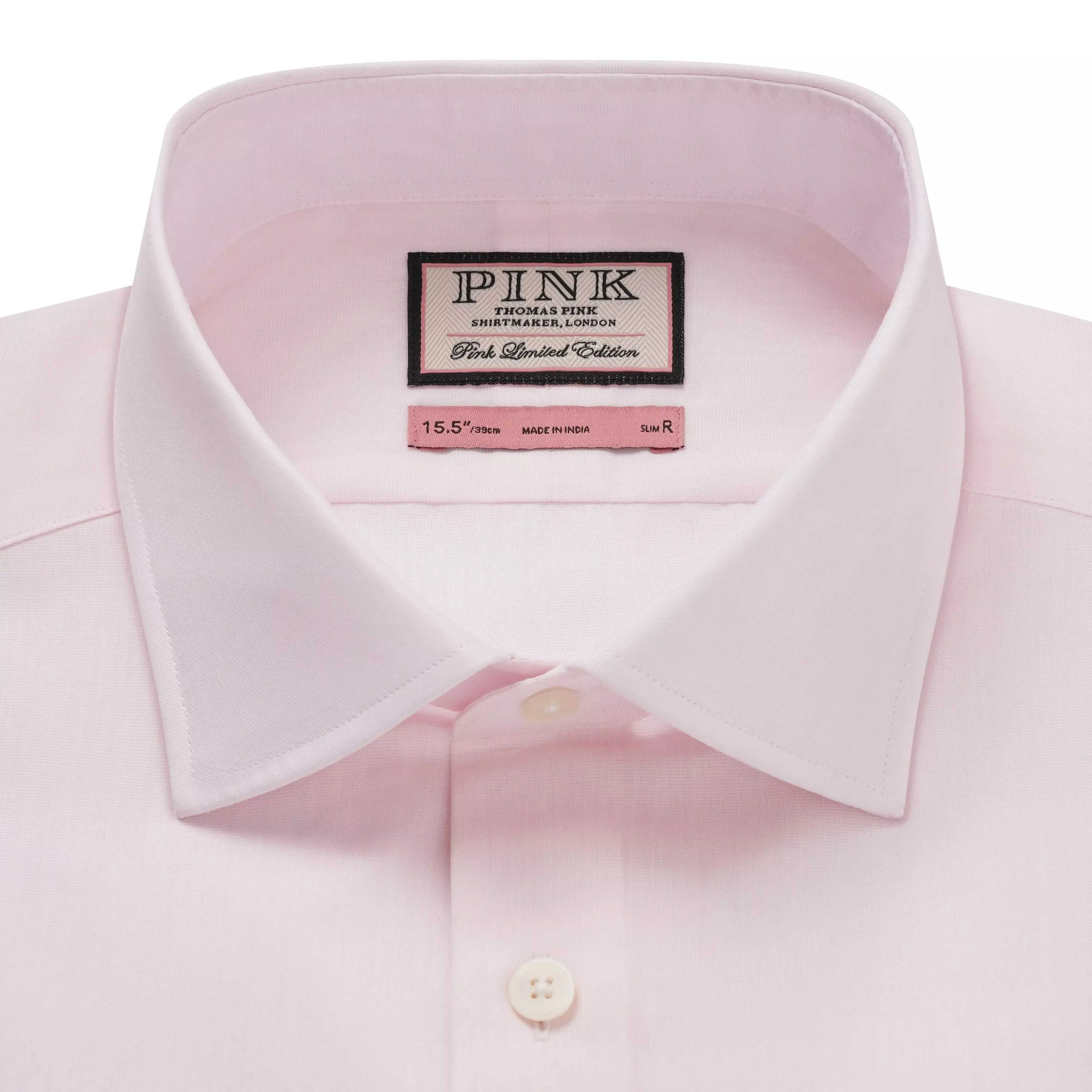 Pale Pink Slim Fit Dry 'Pop' Solid Dress Shirt